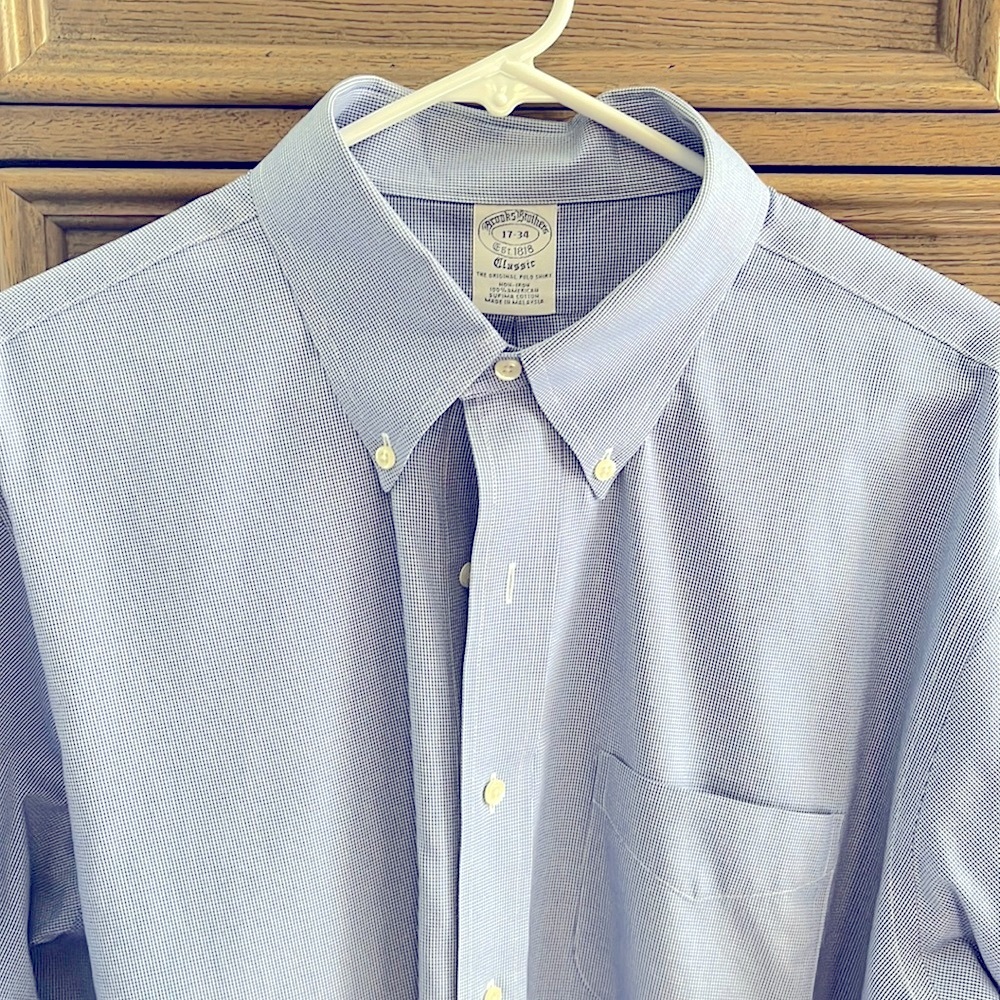 Brooks Brothers Men’s Classic Fit Dress Shirt: Size  17-34